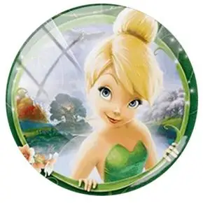 JWEIJIAO 5 шт./лот милый чехол для Tinkerbell и феи фото Круглый DIY стекло кабошон купол демонстрационная плоская задняя часть делая результаты - Цвет: NS385 7