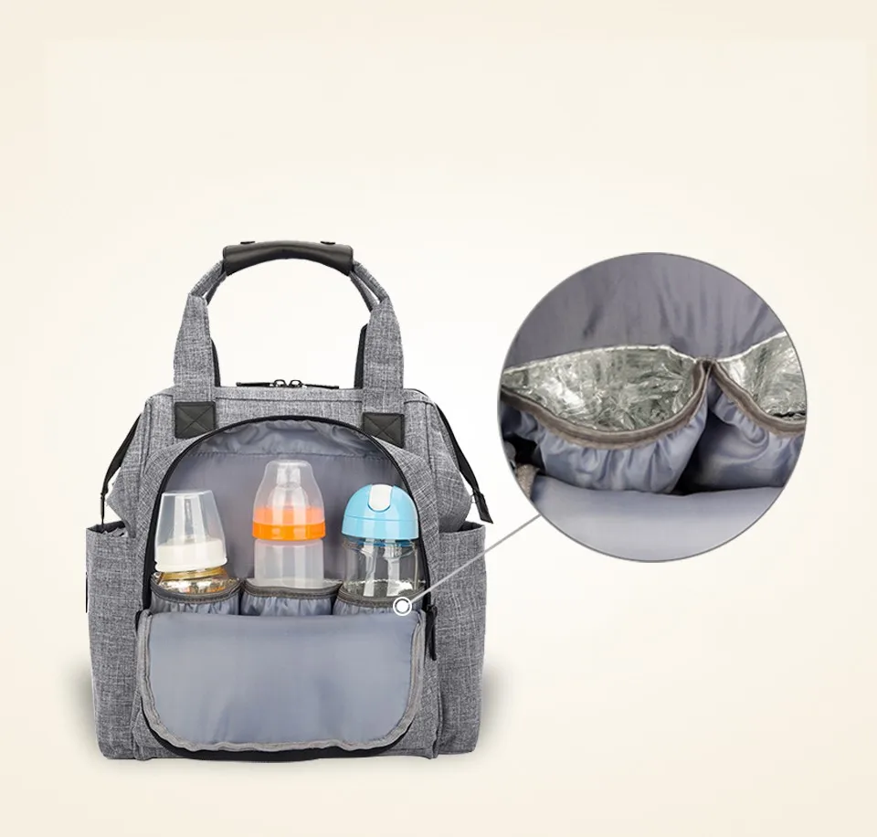 Бринч модная сумка для подгузников Детская сумка водонепроницаемый Легкий Многофункциональный рюкзак для мам сумка для ухода за ребенком
