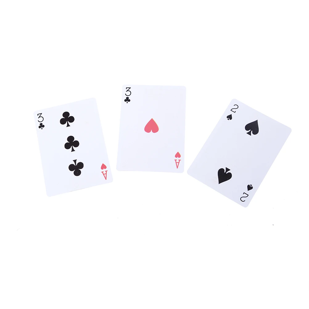 

New Good Quality Magic 3 Three Card Poker Monte Trick Classic Magic Trick Sunflower Heart Funny Toy