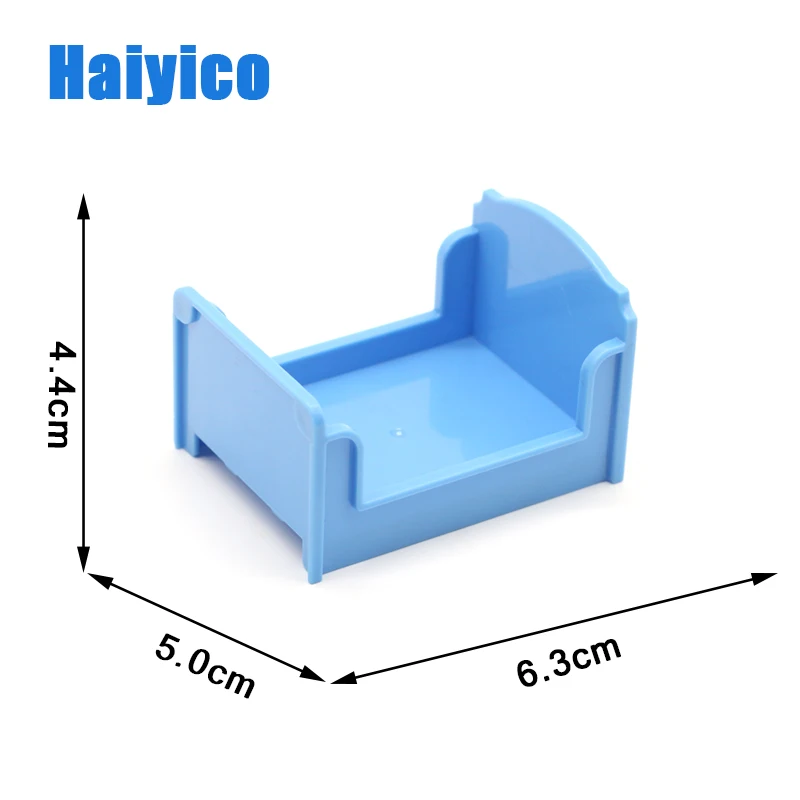 Большие строительные блоки стол стул забор аксессуары наборы совместимы Duplo классические кирпичи мебель дом девочка игрушки Детский подарок - Цвет: Small bed