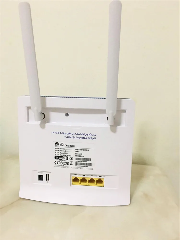 Оригинальный разблокированный huawei B593 B593U-12 B593S-12 100 Мбит/с 4G LTE FDD CPE Wifi беспроводной маршрутизатор с 2 шт 4G антенна PK B315 B310