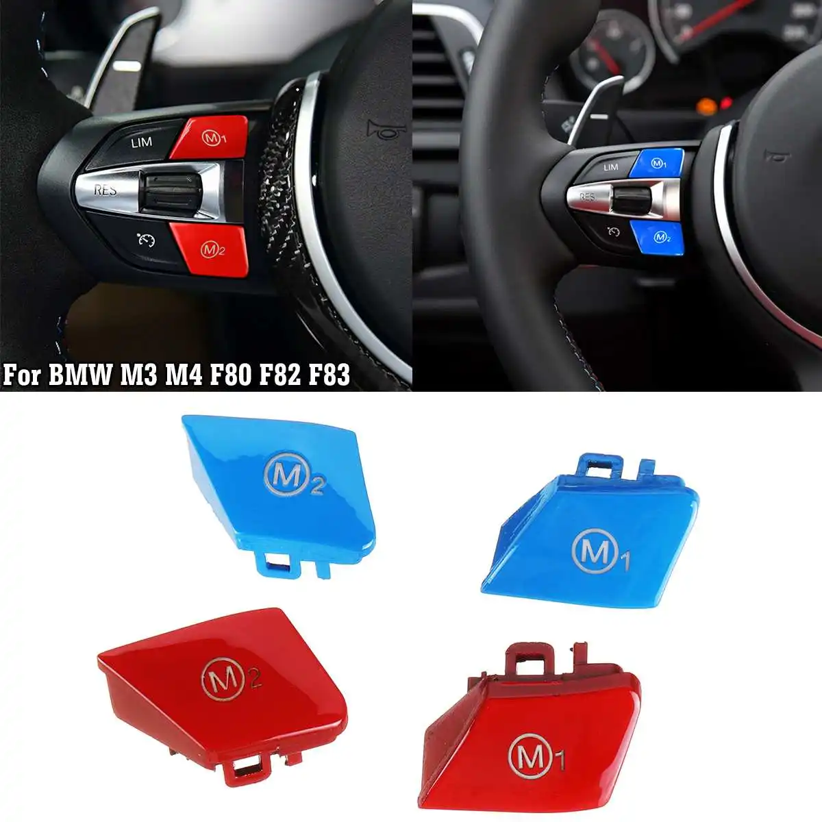 

Steering Wheel Personalized Button Custom Red Switch Button M1 M2 Mode Button For BMW M3 M4 F80 F82 F83