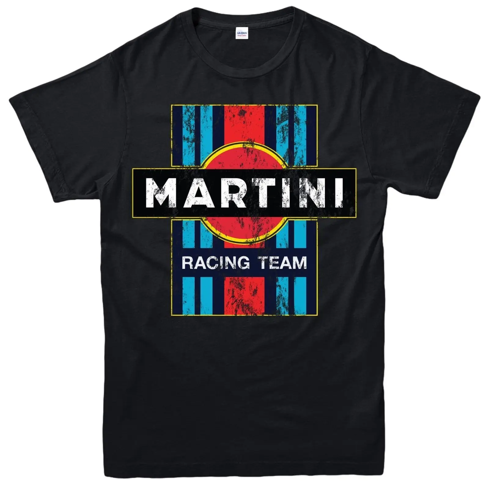 2019 Мода мартини Ретро футболка для бега Lancia Abarth Team Mcqueen Винтажная унисекс |