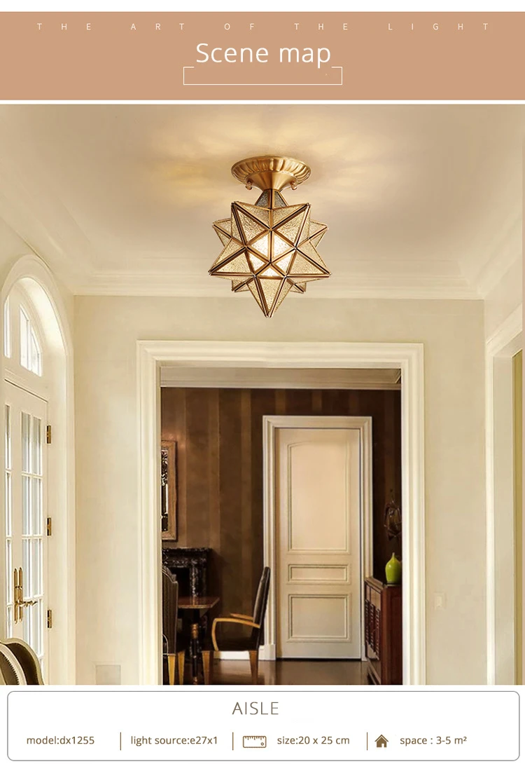 DX Vintage Star Ceiling Light (2)