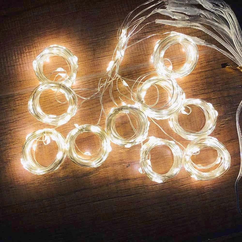

Parties Lamp String Festivals Lighting Decoration Home Room Garden LED Curtain USB Remote Control Weddings Durable