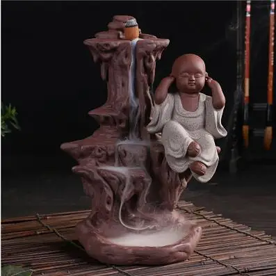 

Four non-inverted incense burner ceramic aroma stove backflow furnishings sandalwood incense incense incense
