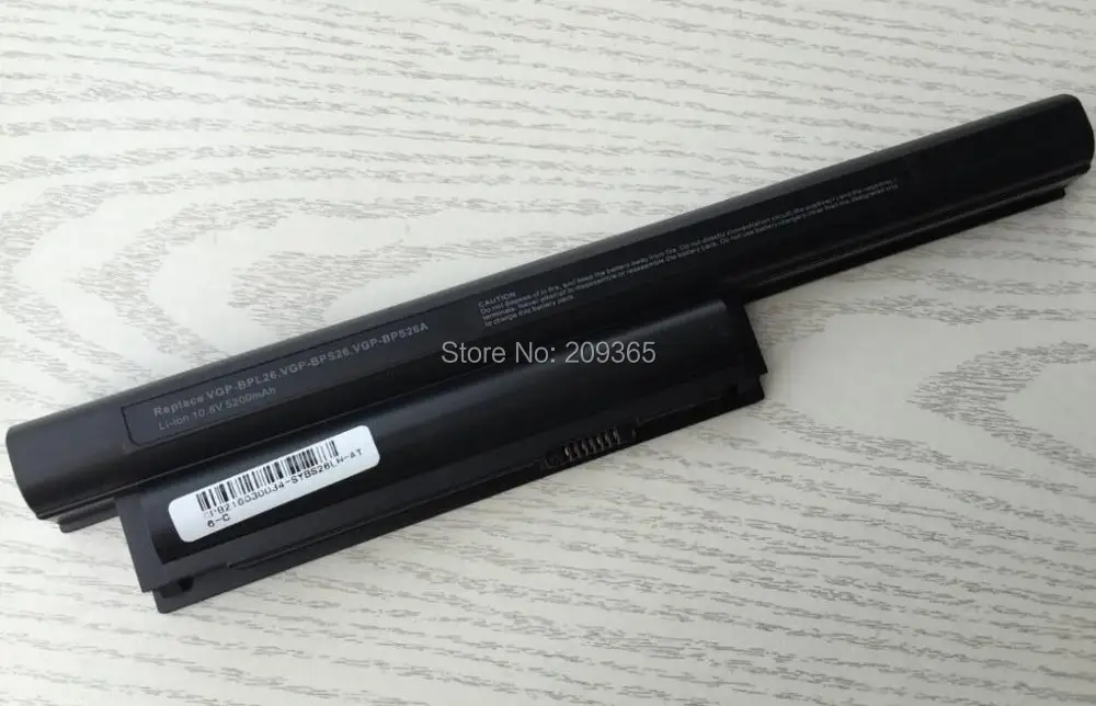  Laptop Battery For Sony VAIO CA CB EG EH EJ EL VPCCA BPS26 VPCCB VPCEG VPCEH VPCEJ VPCEL VGP-BPL26 