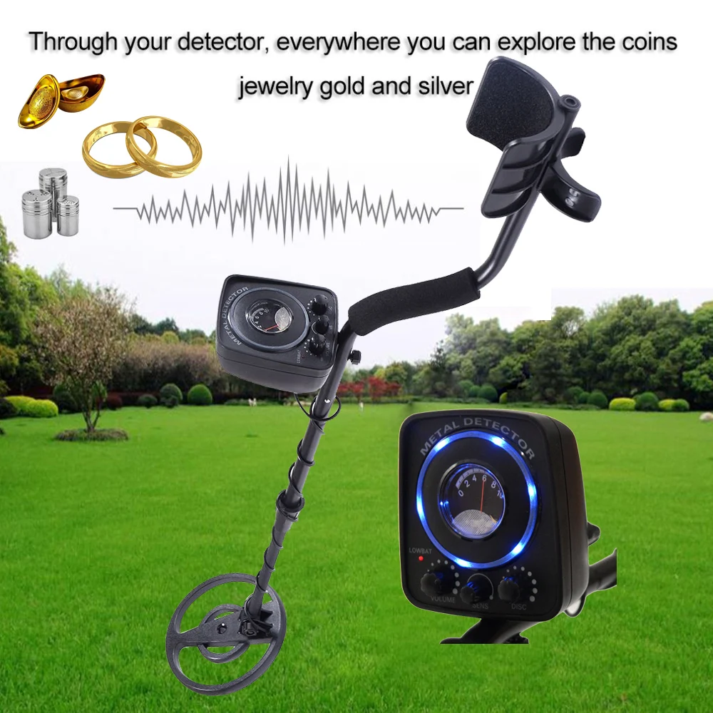

Professional Metal Detector GC1032 Underground Treasure Hunter LCD Display