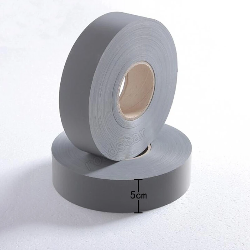 5cm width Silver Poliester Fabric Sew on Reflective Safety Jacket Warning Conspicuity Fabric 5cm width Silver Poliester Fabric Sew on Reflective Safety Jacket Warning Conspicuity Fabric