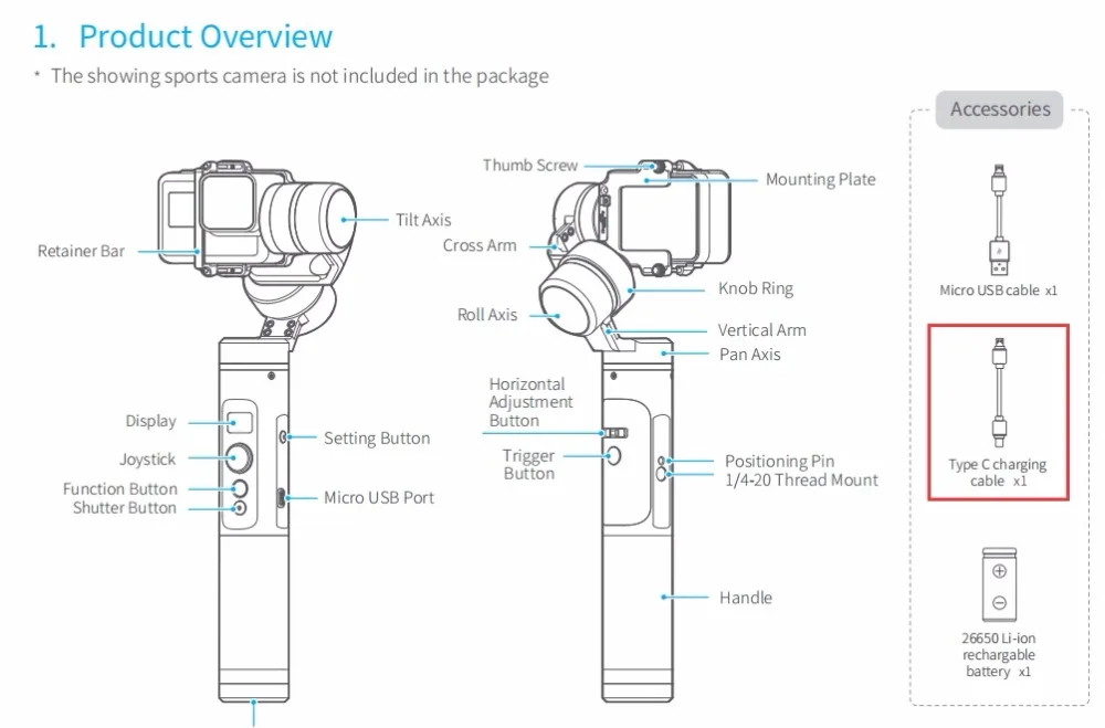 FeiyuTech G6 Gimbal Ручной Стабилизатор Feiyu для экшн-камеры Wifi синий для камеры Gopro Hero 7 6 5 RX0 DJI OSMO Action
