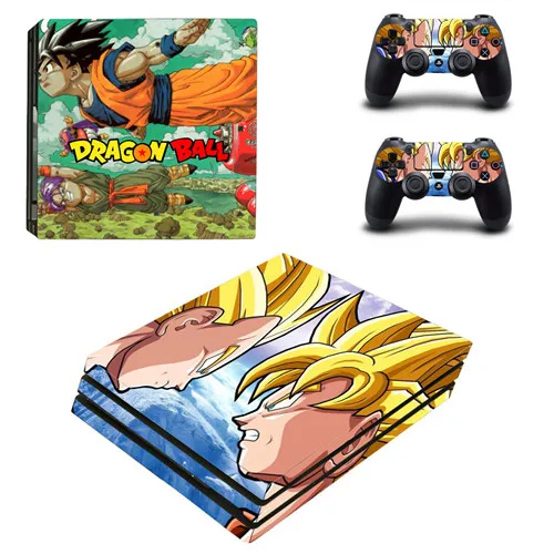 Аниме Dragon Ball Goku PS4 Pro наклейка для кожи виниловая наклейка для sony Playstation 4 консоль и 2 контроллера PS4 Pro наклейка для кожи - Цвет: YSP4P-2564