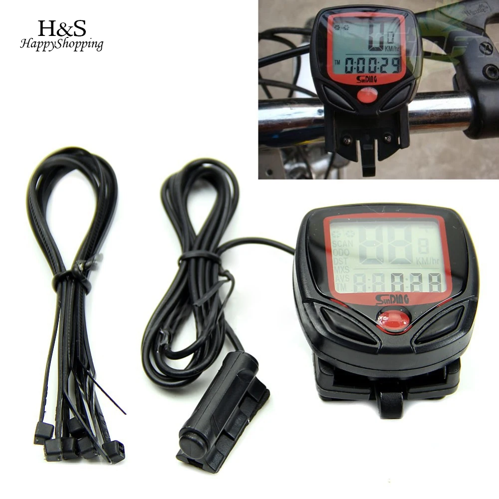 

Bicycle Speedometer Cycling Computer Digital LCD Computer Bike Speedometer For Bicycle Waterproof Odometer