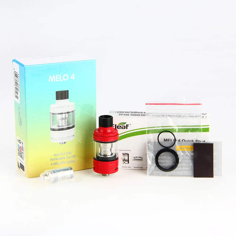 Beste Originele Eleaf Melo 4 Verstuiver 2 ml D22   4.5 ml D25 Tank 0.3ohm 0.5ohm EC2 Coil Hoofd Fit Eleaf IKuun I80 I200 MOD Vape E Sigaret Tank