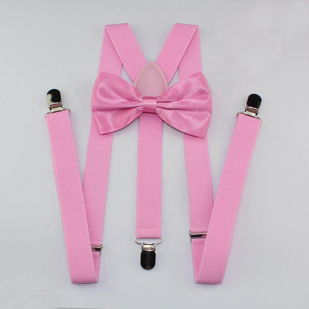 AEbone подтяжки для взрослых бордовые подтяжки и галстук-бабочка для мужчин и женщин темно-синие Bretelles Pantalon Pour Homme Femme 100 см Sus59 - Цвет: pink
