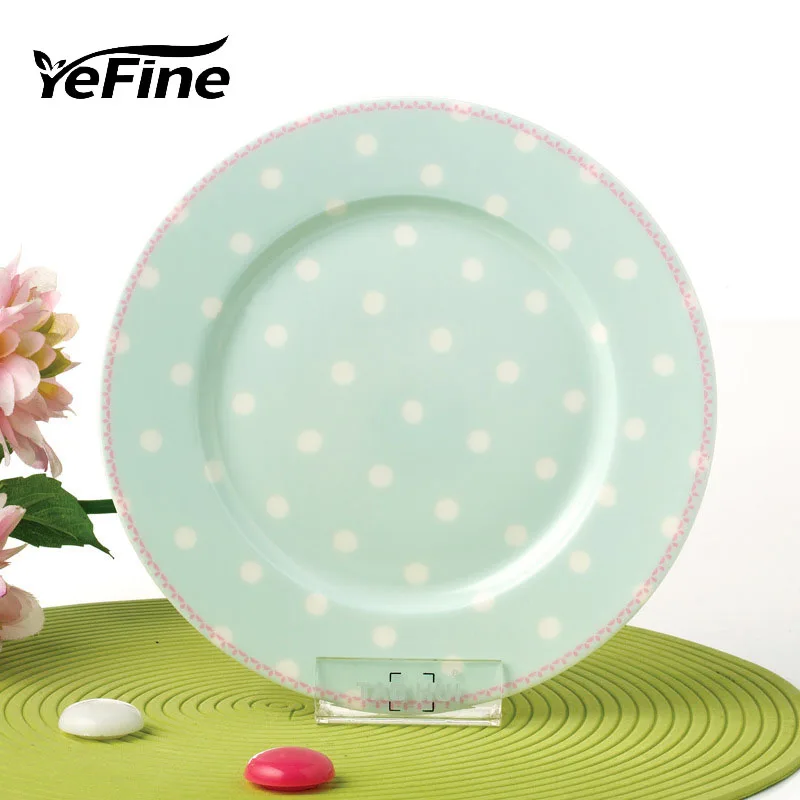 

YeFine New Arrial 8 Inch Plates Porcelain Advanced Bone China Tableware Dishes and Plates Set Breakfast Fruit Steak Container