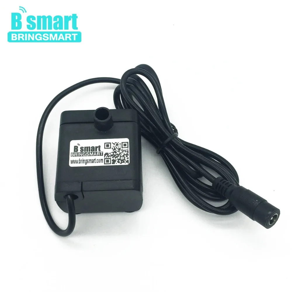 Бесколлекторный погружной водяной насос Bringsmart 12 В 400 л/ч 2 м солнечный мини