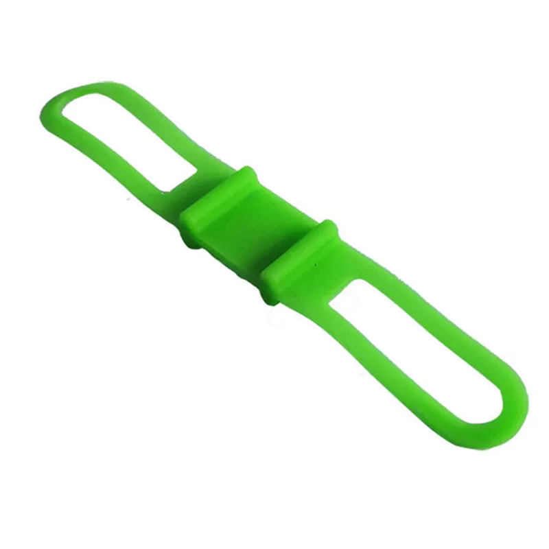

2PCS/LOT Bike Flashlight Phone Fixing Elastic Tie Rope Band Torch Bandages Cycling Silicone Gel Handlebar Straps