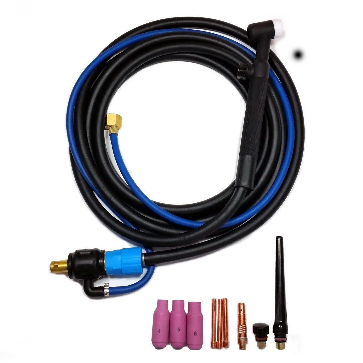 Сварочный фонарь WP 17V Tig с гибкой головкой с газовым валом 35/50 4 м кабелем 10 шт. 200A