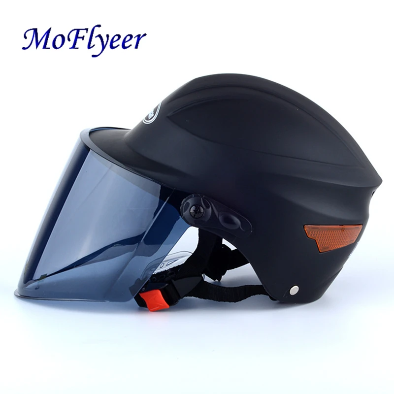 

MoFlyeer Motorcycle Helmet Scooter Open Face Half Baseball Cap Anti-UV Safety Hard Hat Motocross Helmet Multiple Color Protect
