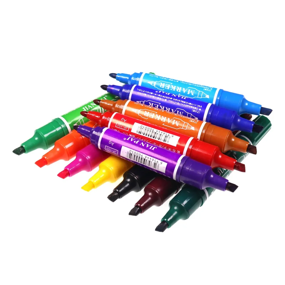 Conjunto de Voar Bimoo Novo Cores Amarrando Marcador Permanente Rápido Seco Voar Streamer Barrado Coloração Pesca Equipamento Acessórios 12 - 10 amarrando marcador permanente rápido seco voar amarrando