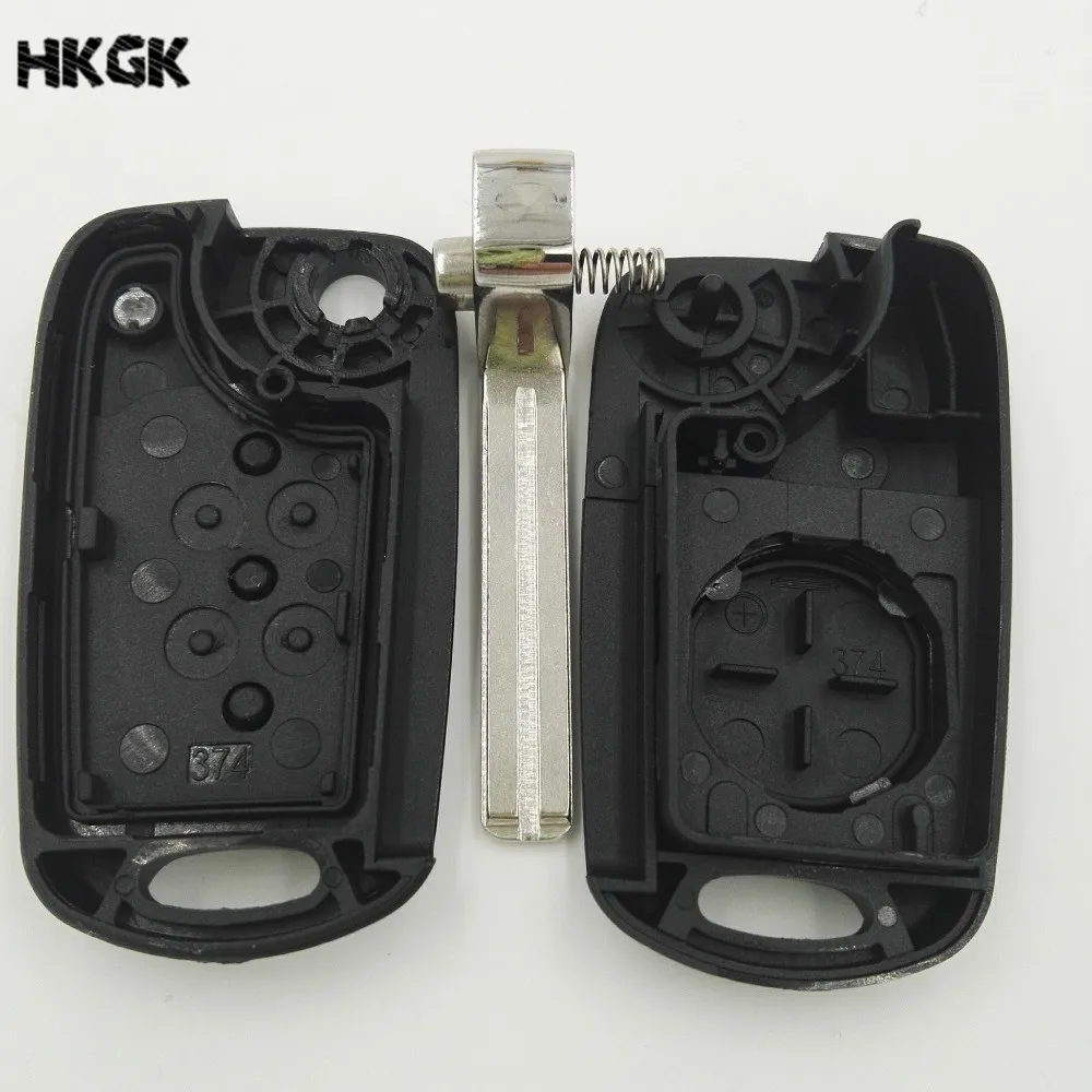 3 кнопки флип ключ складной Автомобильный ключ оболочки для hyundai I20 I30 IX35 I35 TOY40 ключ оболочки