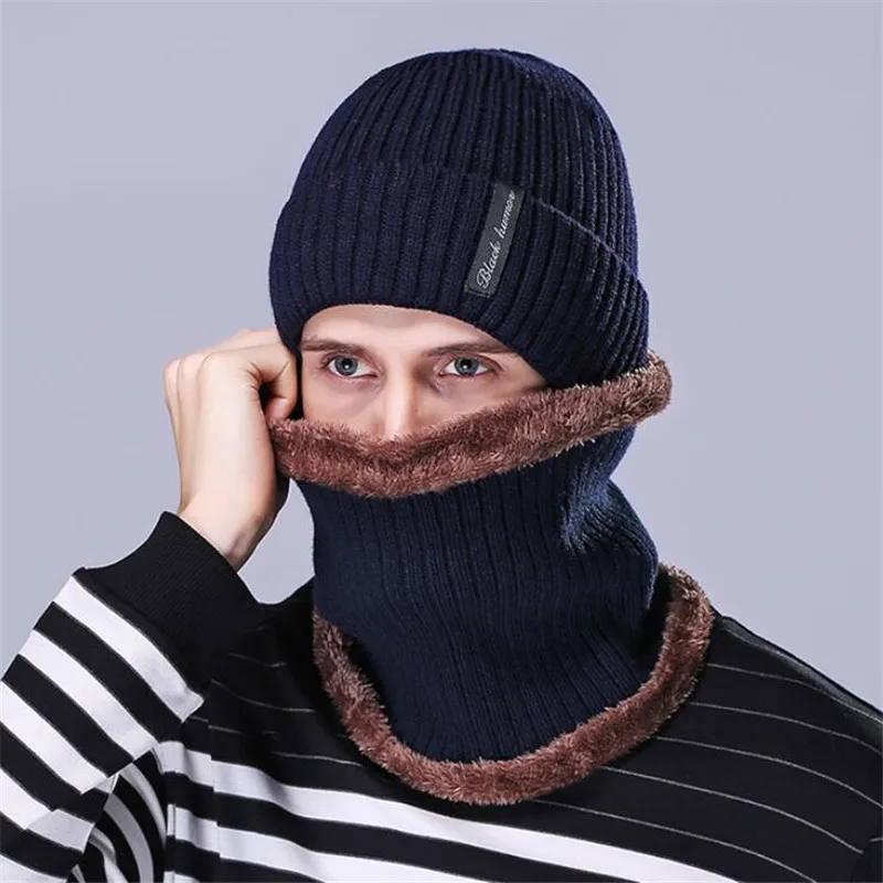 AGRADECIDO вязаная шапка мужская теплый шарф зимняя шапка уличные зимние шапки для мужчин шапки-береты