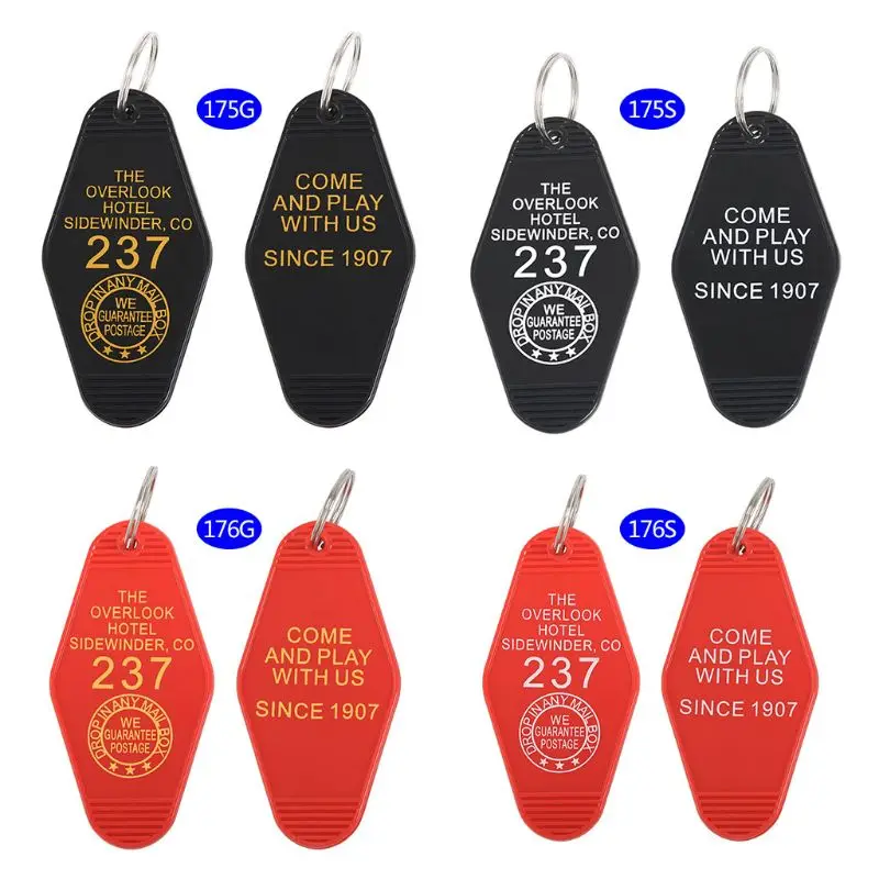 

Key Ring Hotel Keys Storage Plastic Keychain Portable Jewelry Anti Lost Creative Decoration Unisex Accessories