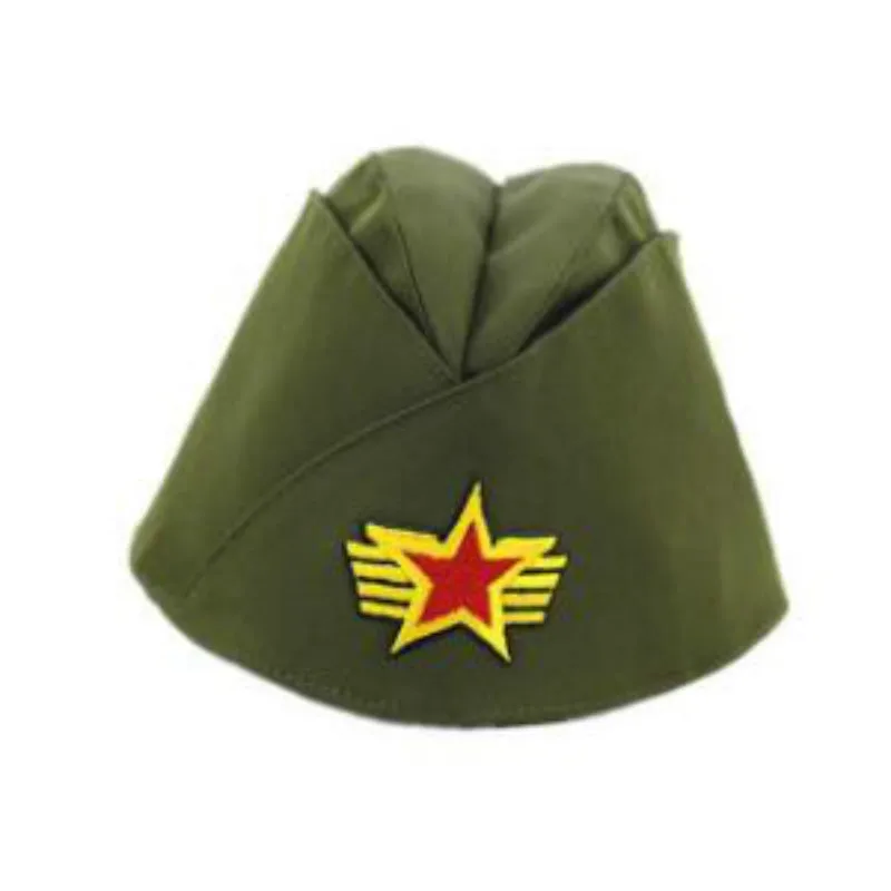 Которая в душ звезда военная шапка для женщин высокое качество хлопок стюардесса шляпа мода плоская шапка береты для сцены реквизит