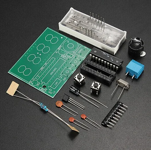 

High Quality 4 Bits Electronic Clock Electronic Production Suite DIY Kits Free shipping