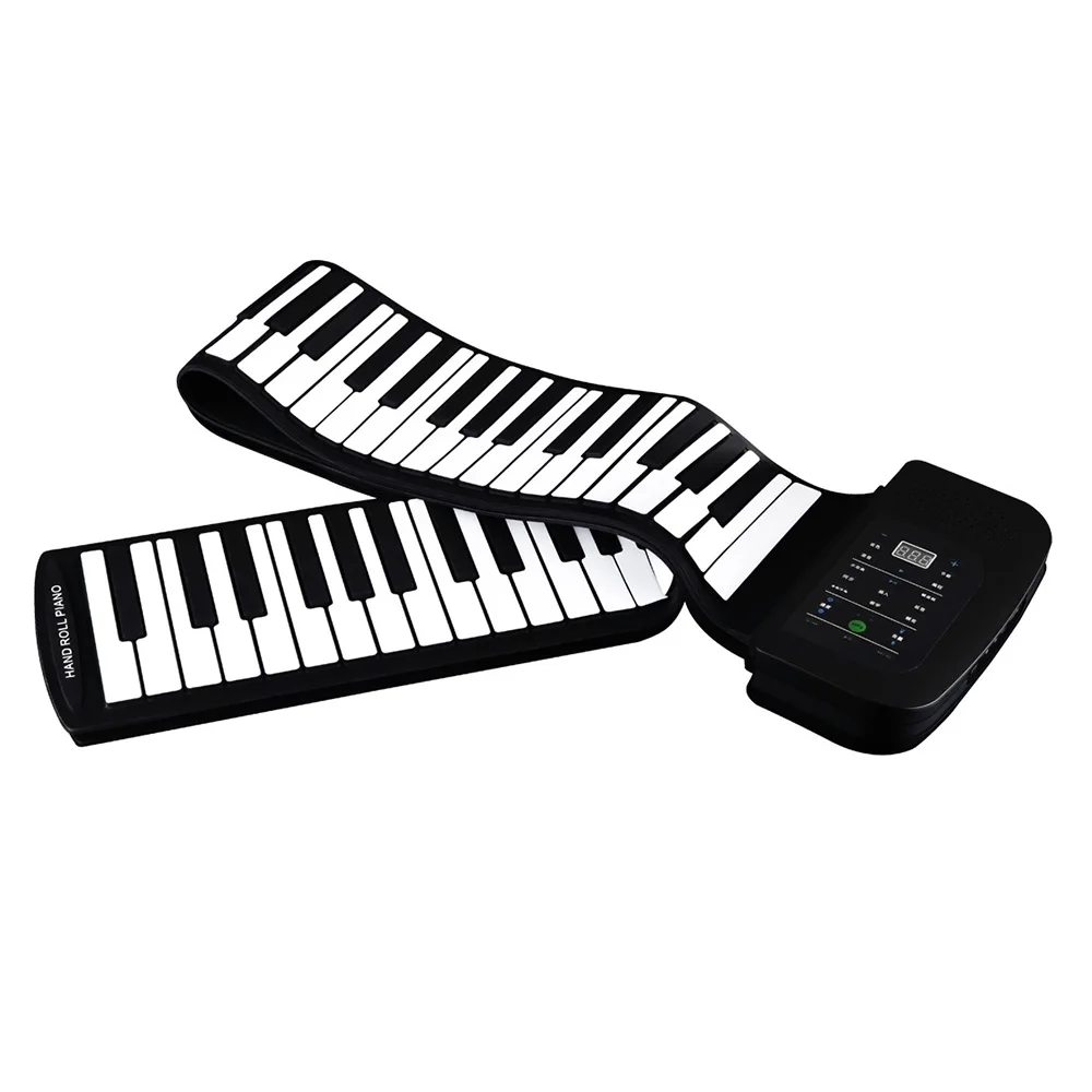 Portable 88 Keys Piano Electronic Piano Silicone Flexible Folding Piano