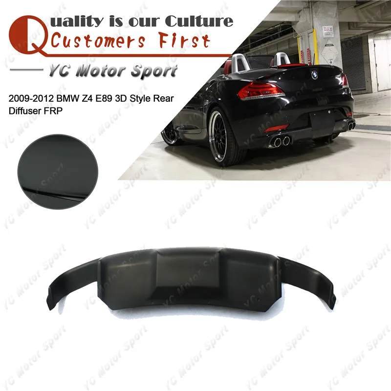 

Car Accessories FRP Fiber Glass 3D Style Rear Diffuser Fit For 2009-2013 Z4 E89 Rear Diffuser Lip Splitter