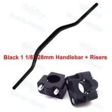 Черный Алюминий 28 мм 1 1/8 ''жир ручка для мотоцикла PTR стояки конический зажим для ямы Горный мотоцикл мотокросс мотовездеход квадроцикл