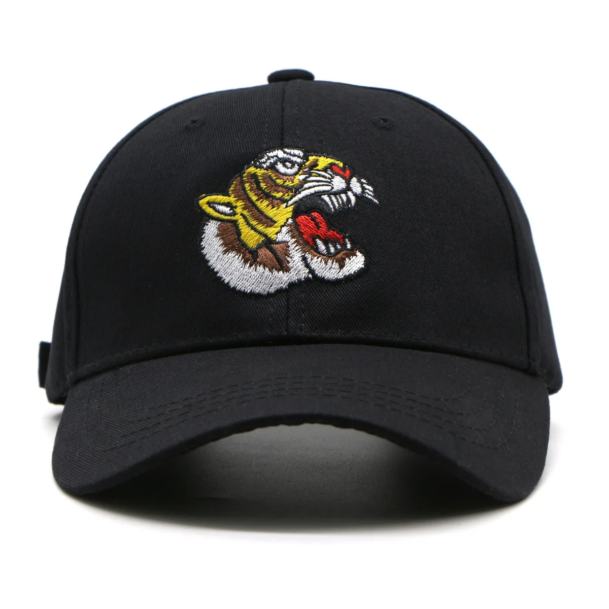 

High Quality Unisex 100%Cotton Hat Embroidery Tiger Baseball Cap Gorras Autumn Sunhat Animal Snapback Hats Peaked Cap