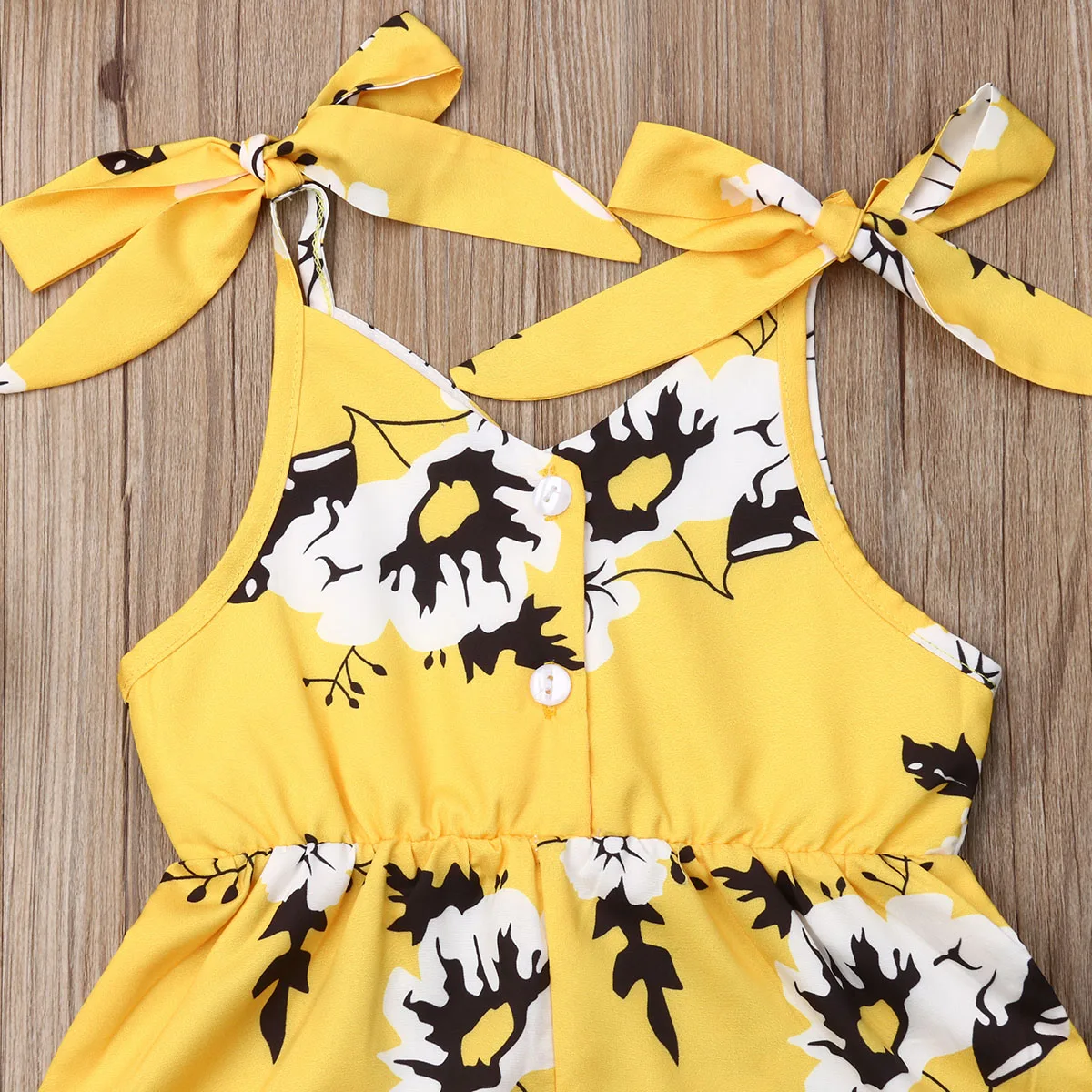 Children Clothes 1 2 3 4 5 6 Years age new cotton Sleeveless bow floral Romper Outfits Jumpsuit kids baby girls Clothing