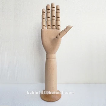 

Glove / Scarf display hand, Flexible joints of wooden mannequin hand