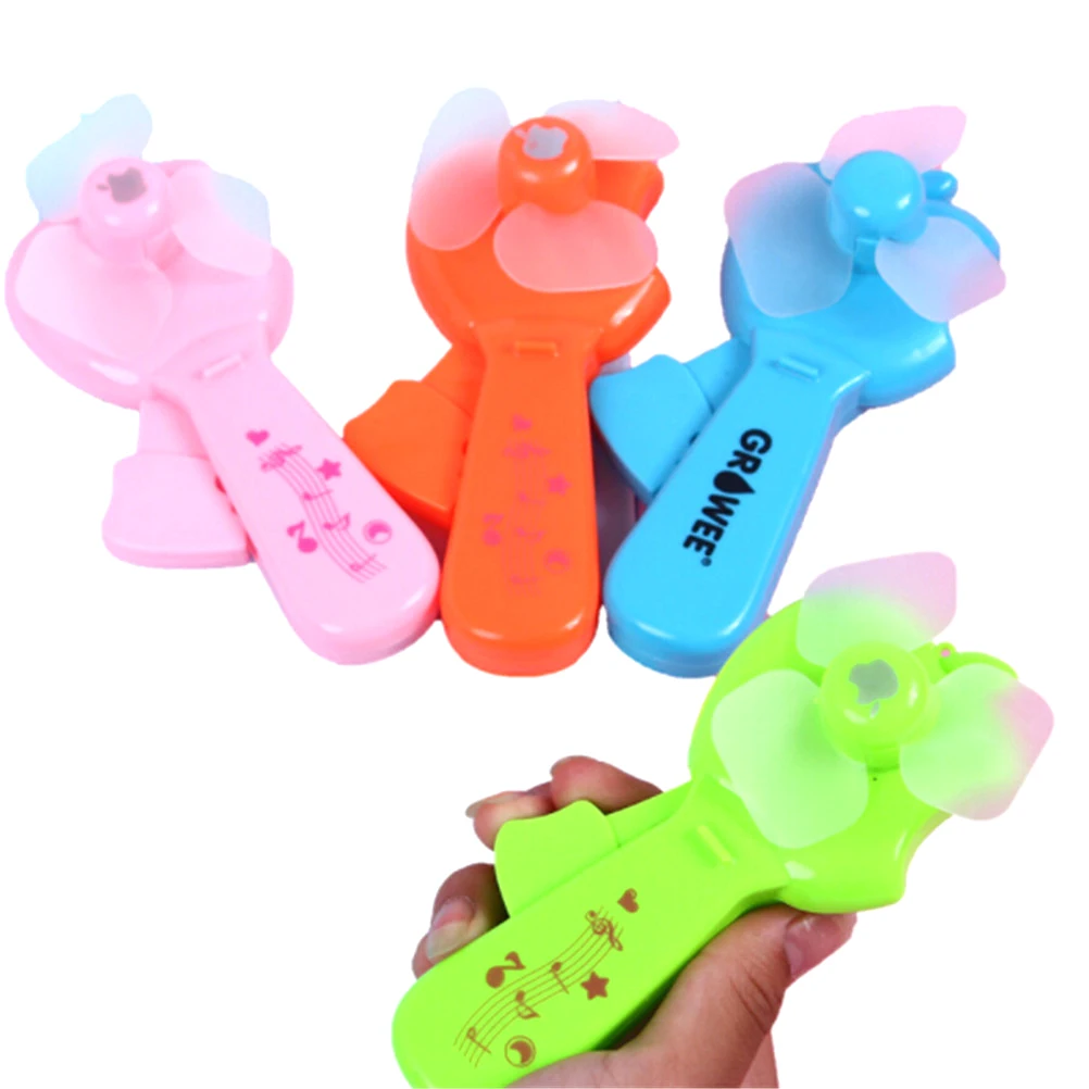 portable Mini Plastic Hand Pressure Fan Children's Toys Games Gifts