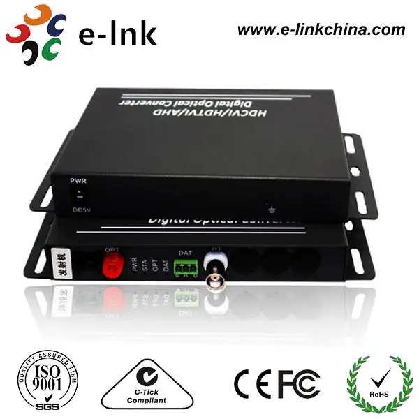 

1Ch AHD/CVI/TVI 720P video to fiber converter with transmitter and receiver