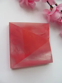 

223g Natural Red Melting Stone Quartz Crystal Pyramid Quartz Crystal Healing Crafts Home Decorations Furnishing Articles