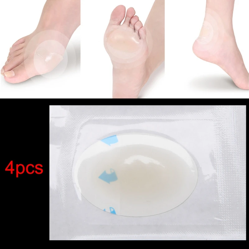 

EYKOSI 4Pcs 44x69mm Foot Care Skin Hydrocolloid Plaster Blister Heel Protector Patches