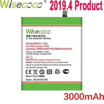 

WISECOCO 3000mAh HS3 Battery For Micromax HS3 Mobile Phone In Stock Latest Production High Quality Battery+Tracking Number