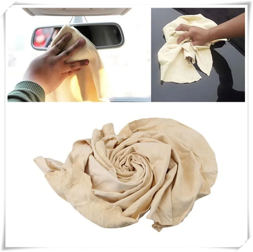 Natural Chamois Leather Car Cleaning Cloth Wash Towel for BMW 335is Scooter Gran 760Li 320d 135i E60 E36 F30 | Автомобили и