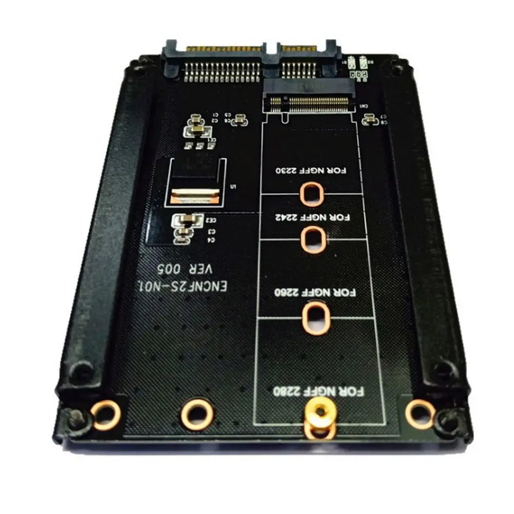 M.2 NGFF к SATA3 адаптер карта M ключ B+ M ключ SSD конвертер M2 к 2,5 SATA 6 ГБ/сек. разъем питания карта с корпусом