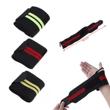 1 шт. спортзал Тяжелая атлетика тренировочный перчатки для занятий тяжелой атлетикой ручка ремешки для поднятия штанги обертывания защита рук поддержка запястья