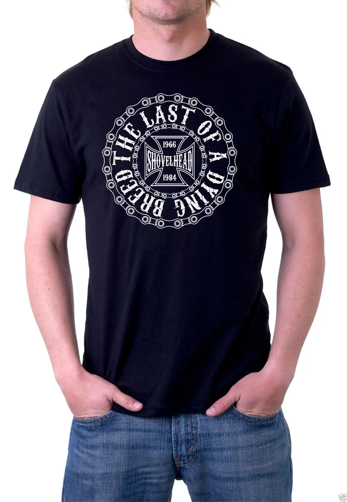 

2019 Newest Fashion Shovelhead - The Last of a Dying Breed - Shovelhead T Shirt - Black Shirt100% Cotton Humor Tee Shirts