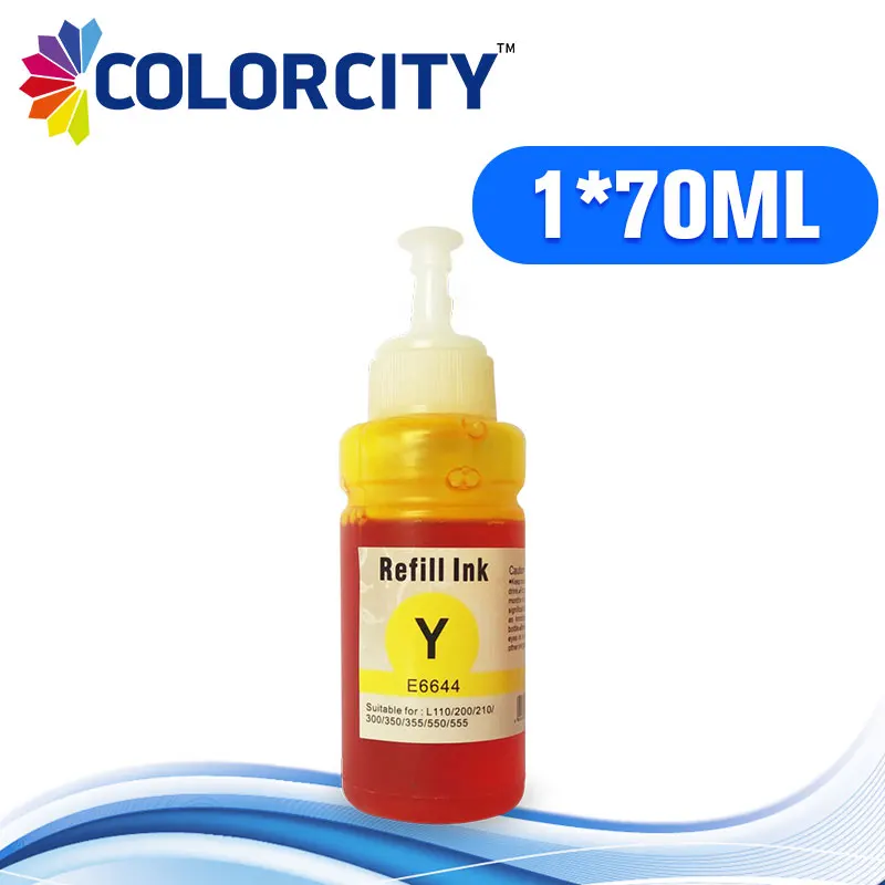 1pcs 70ml Yellow Y ink T6734/T6644 special dye for Epson L100 L111 L110 L200 L210 L201 L211 L220 l800 L801 L810 L850 L1800 | Компьютеры и