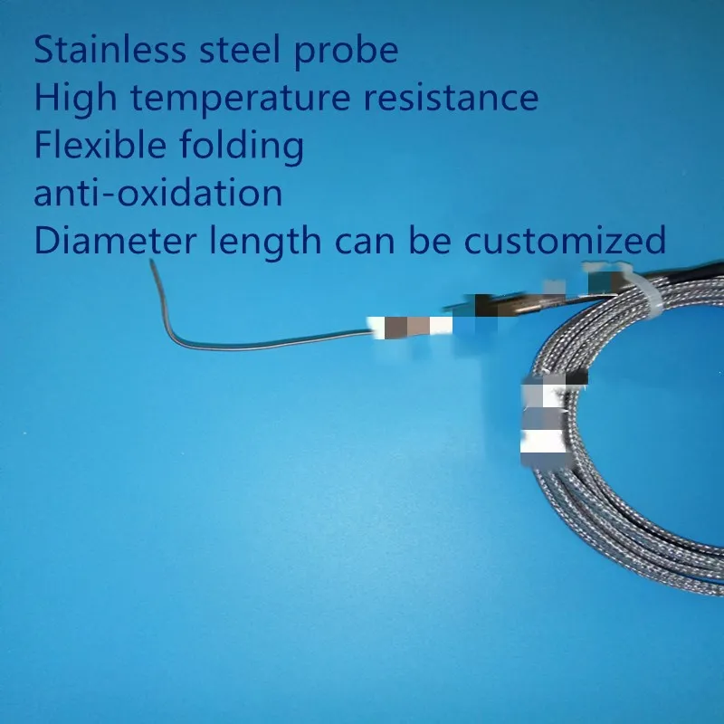 

For WRNK-191 K/J/E Armored Probe Thermocouple Thermal Resistance High Temperature Sensor Flexible