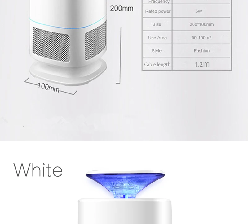 Newest Mosquito Killer Usb Photocatalyst Mosquito Killer Lamp Mute Home LED Mosquito Lamp