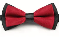 a10 Dark Red Новинка, атласный мужской галстук для свадьбы, вечеринки, необычный простой галстук, галстук-бабочка, галстуки для мальчиков, бизнес бабочка, Официальный однотонный цвет, PSJ0145 - Цвет: a10 Dark Red