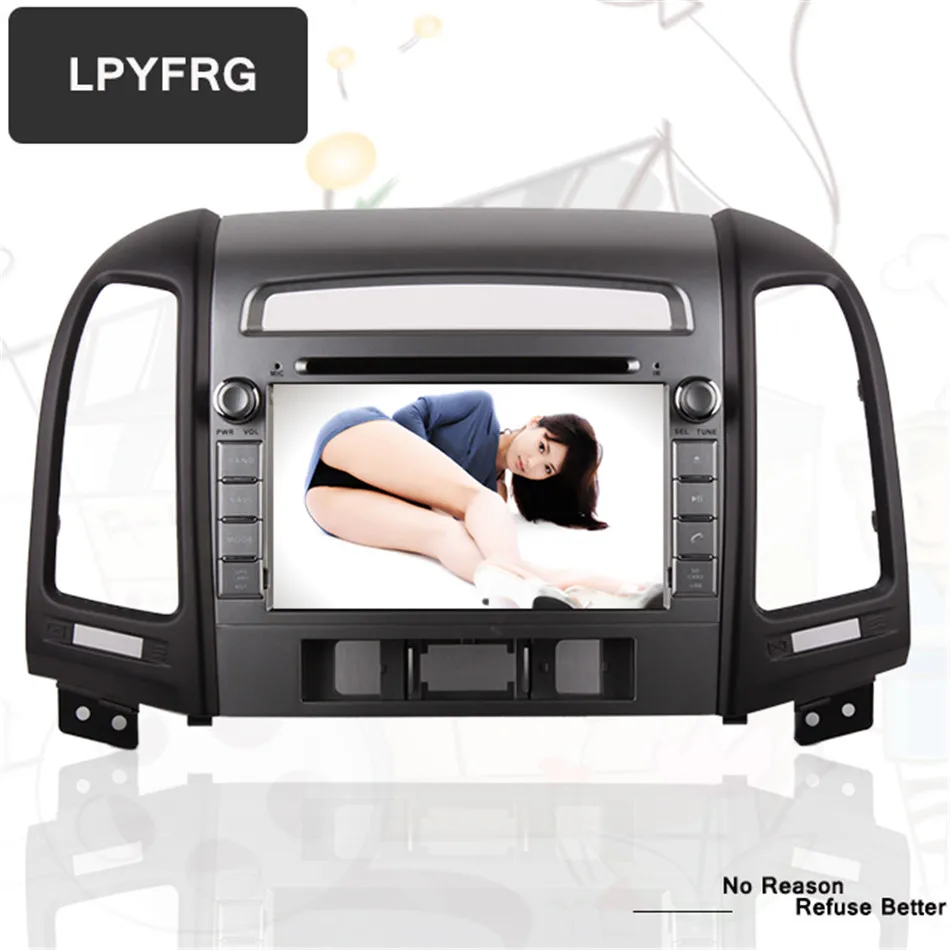 1024*600 HD 4G ram Android 9,0 автомобильный DVD мультимедийный плеер для HYUNDAI SANTA FE 2006-2012 gps+ радио стерео головное устройство магнитофон