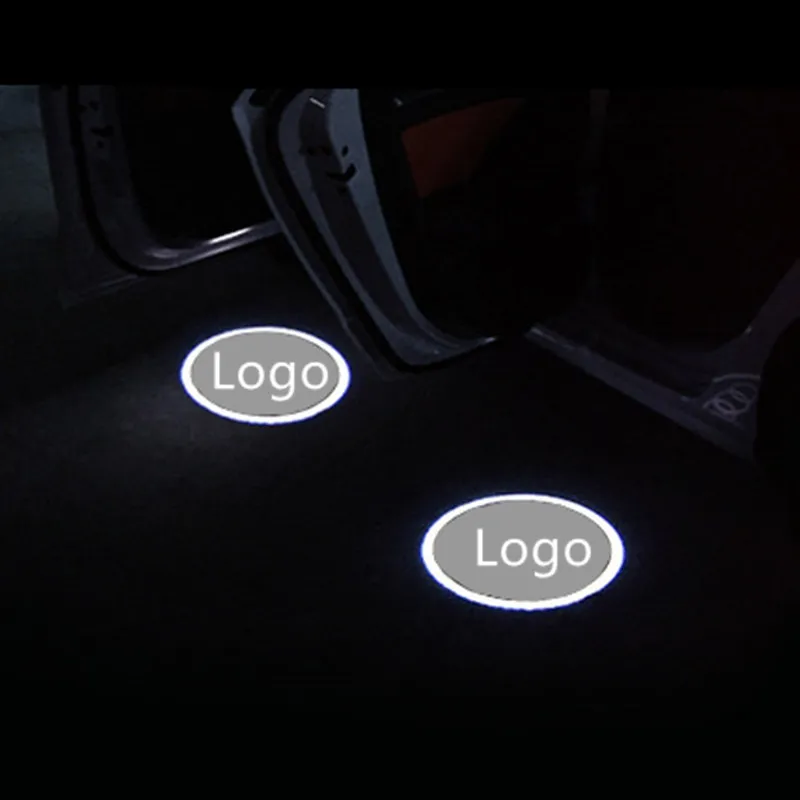 

LED Car Door Logo Projector Laser Light Emblems Welcome Ghost Shadow Logo lamp FOR Audi A8 A7 A3 Q3 A6